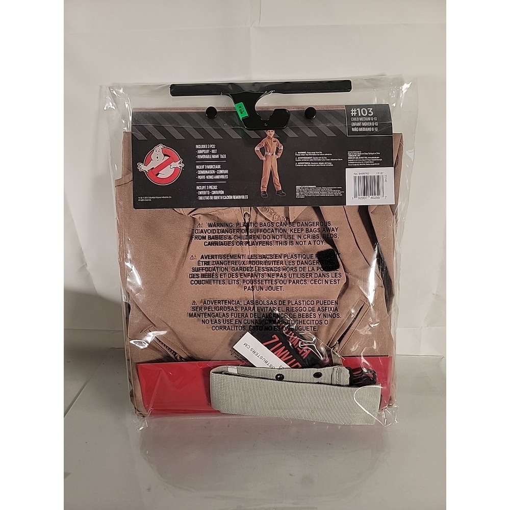 Ghostbusters Halloween Costume Cosplay Licensed Child Medium Size 8-10 New - Picture 4 of 4